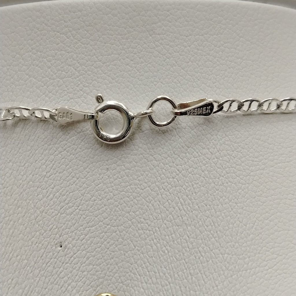 CADENA TEJIDO GUCHI PLATA .925 60 CM 3.8 GR (NUEVO)