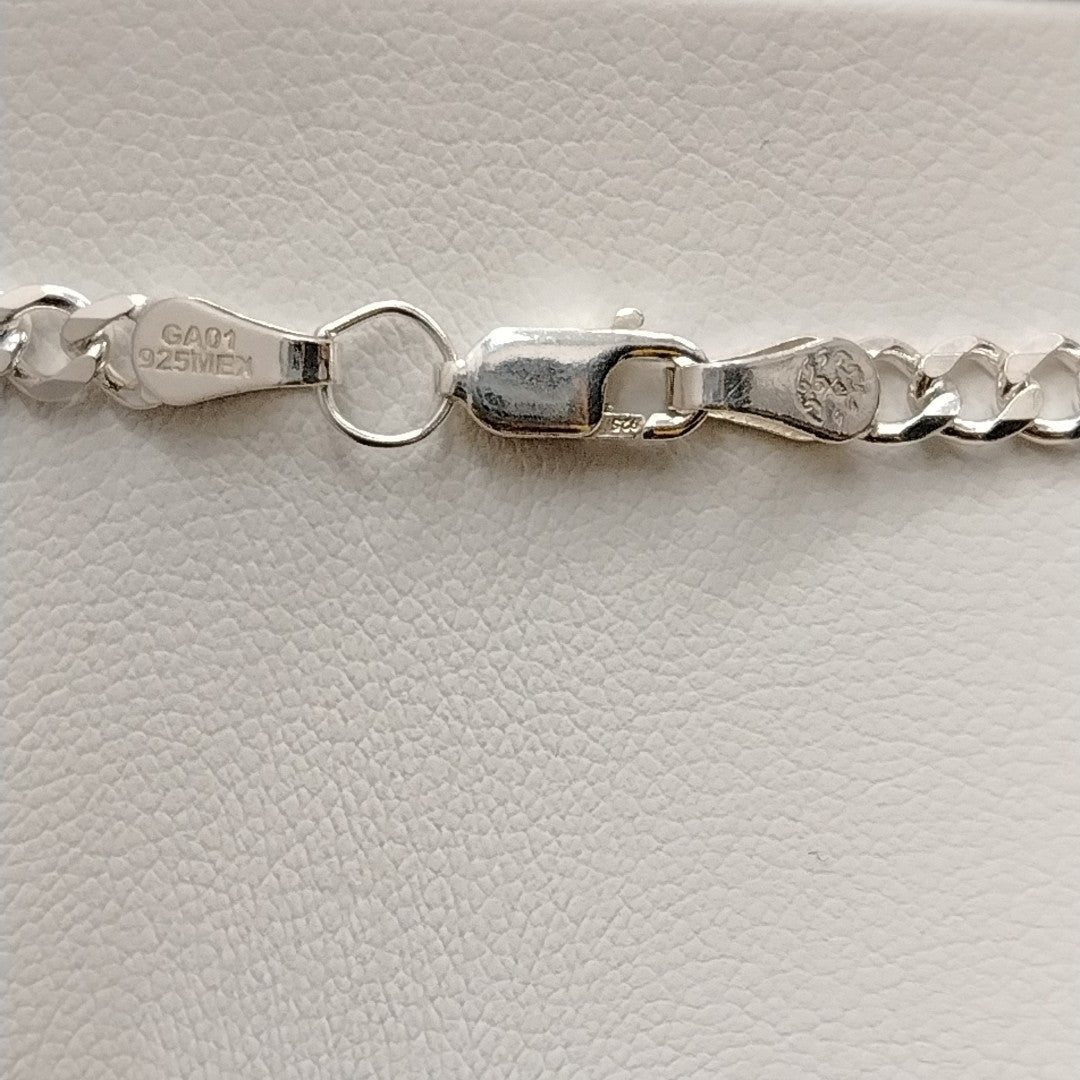 CADENA TEJIDO BARBADO PLATA .925 55 CM 12.8 GR (NUEVO)
