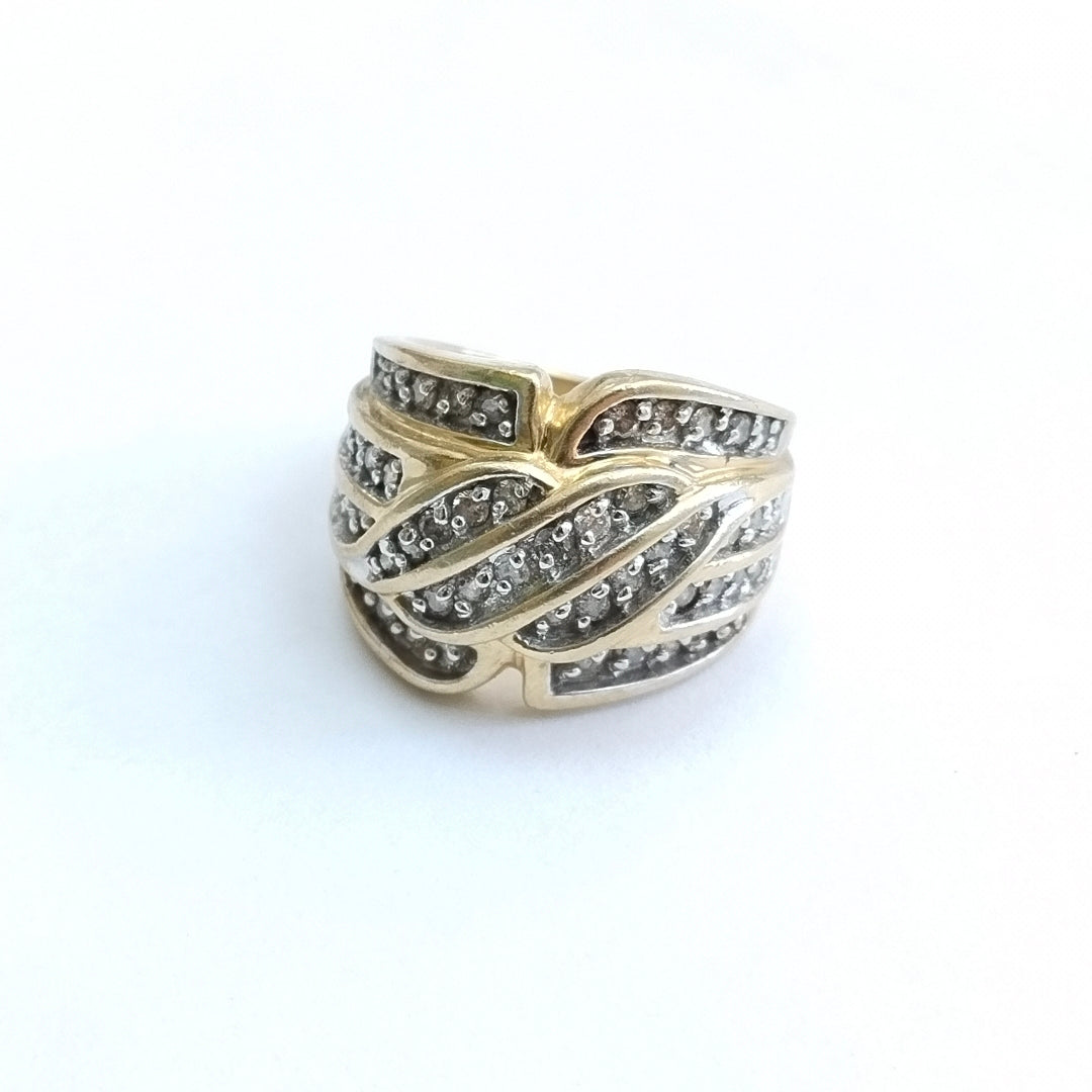 ANILLO ORO 10 K 9,60 GRMS (SEMINUEVO)