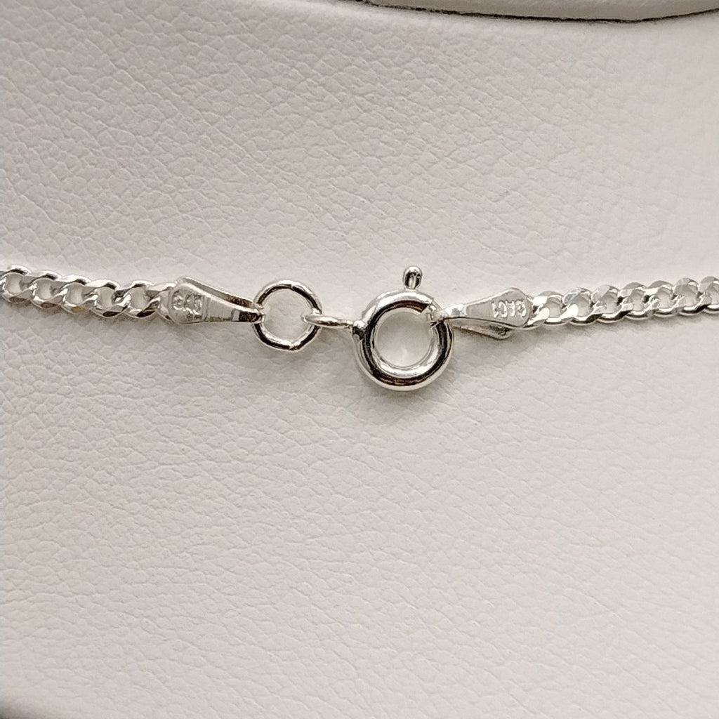 CADENA TEJIDO BARBADO PLATA .925 55 CM 5.3 GR (NUEVO)