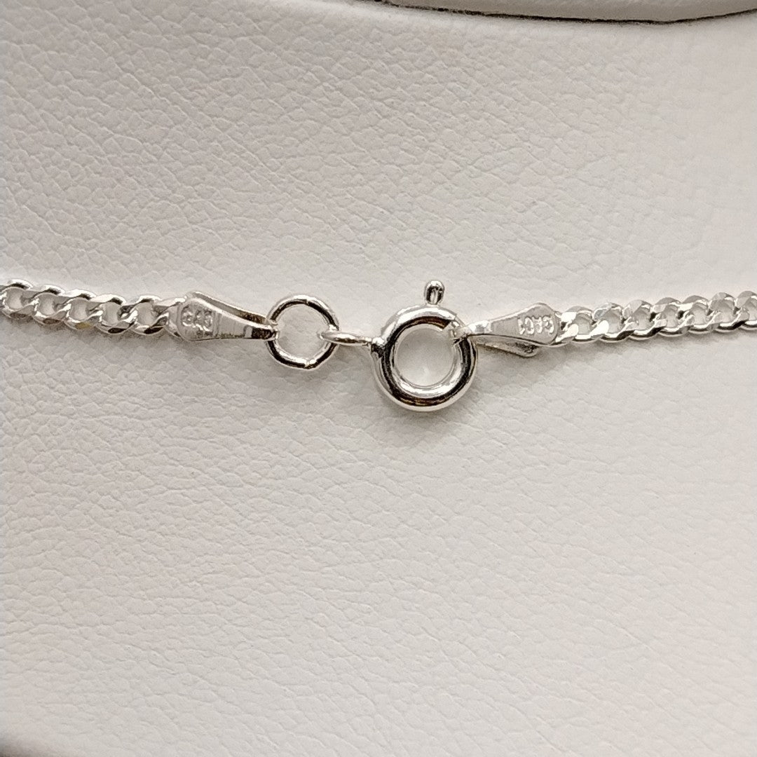 CADENA TEJIDO BARBADO PLATA .925 55 CM 5.3 GR (NUEVO)