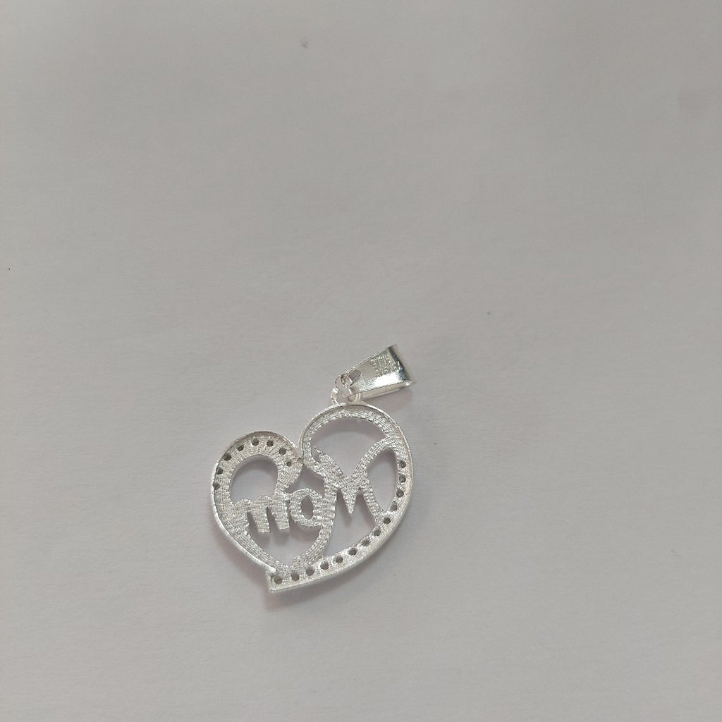 DIJE CORAZON C/CIRCONIAS PLATA .925 3.1 GR (NUEVO)