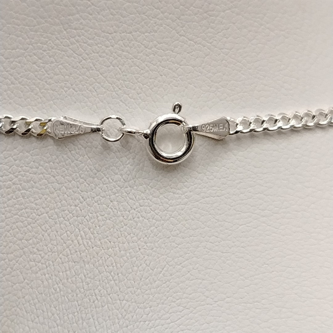 CADENA TEJIDO BARBADO PLATA .925 55 CM 5.3 GR (NUEVO)