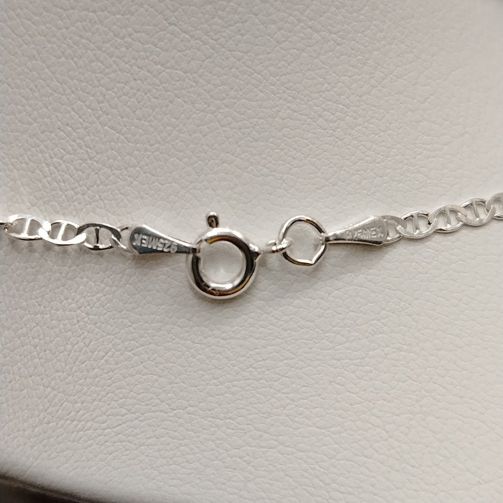 CADENA TEJIDO GUCHI PLATA .925 55 CM 3.6 GR (NUEVO)