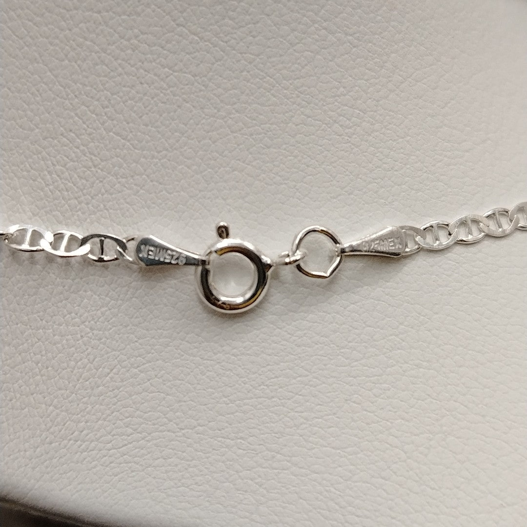 CADENA TEJIDO GUCHI PLATA .925 55 CM 3.6 GR (NUEVO)