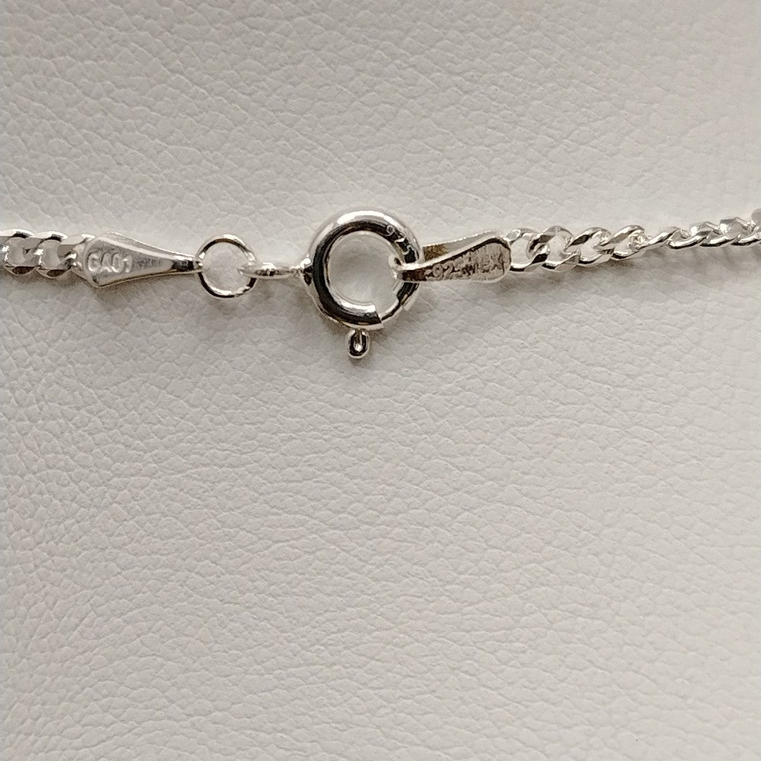 CADENA TEJIDO BARBADO PLATA .925 55 CM 5.2 GR (NUEVO)