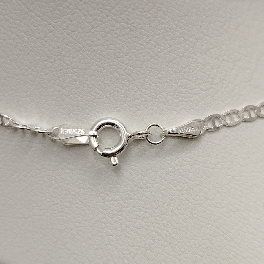 CADENA TEJIDO GUCHI PLATA .925 55 CM 3.4 GR (NUEVO)