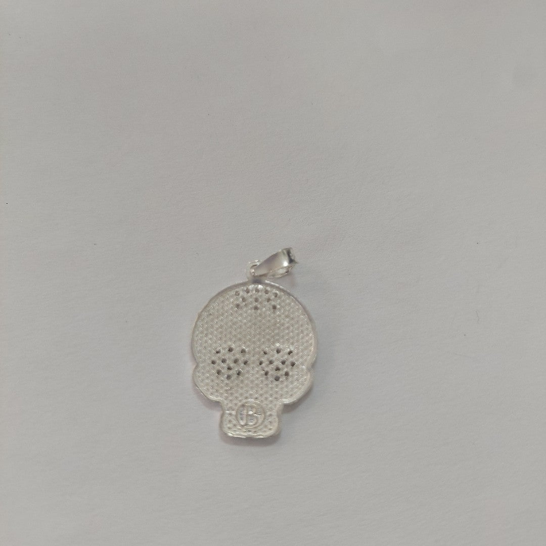 DIJE CALAVERA CON CIRCONIAS PLATA .925 2.5 GR (NUEVO)
