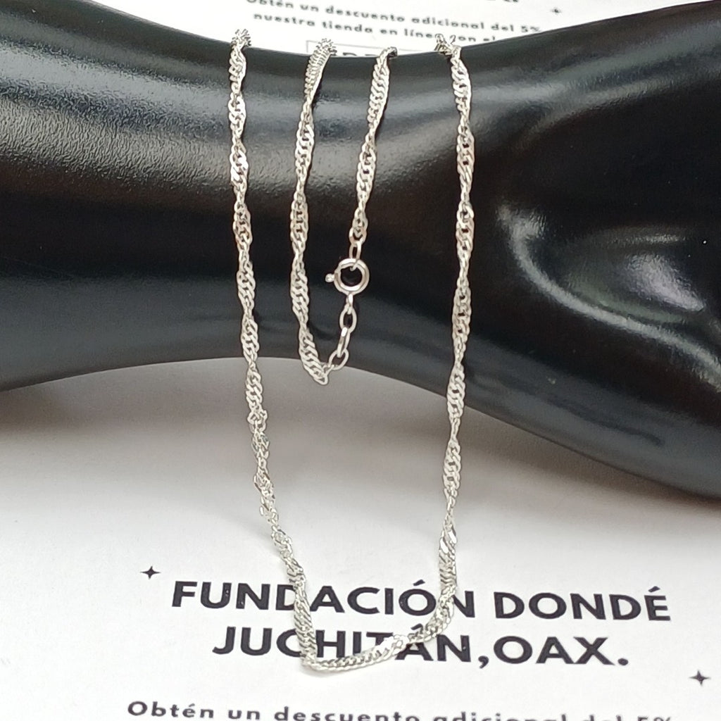 CADENA MEDIO TZL PLATA .925 55 CM 4.12 GR (NUEVO)