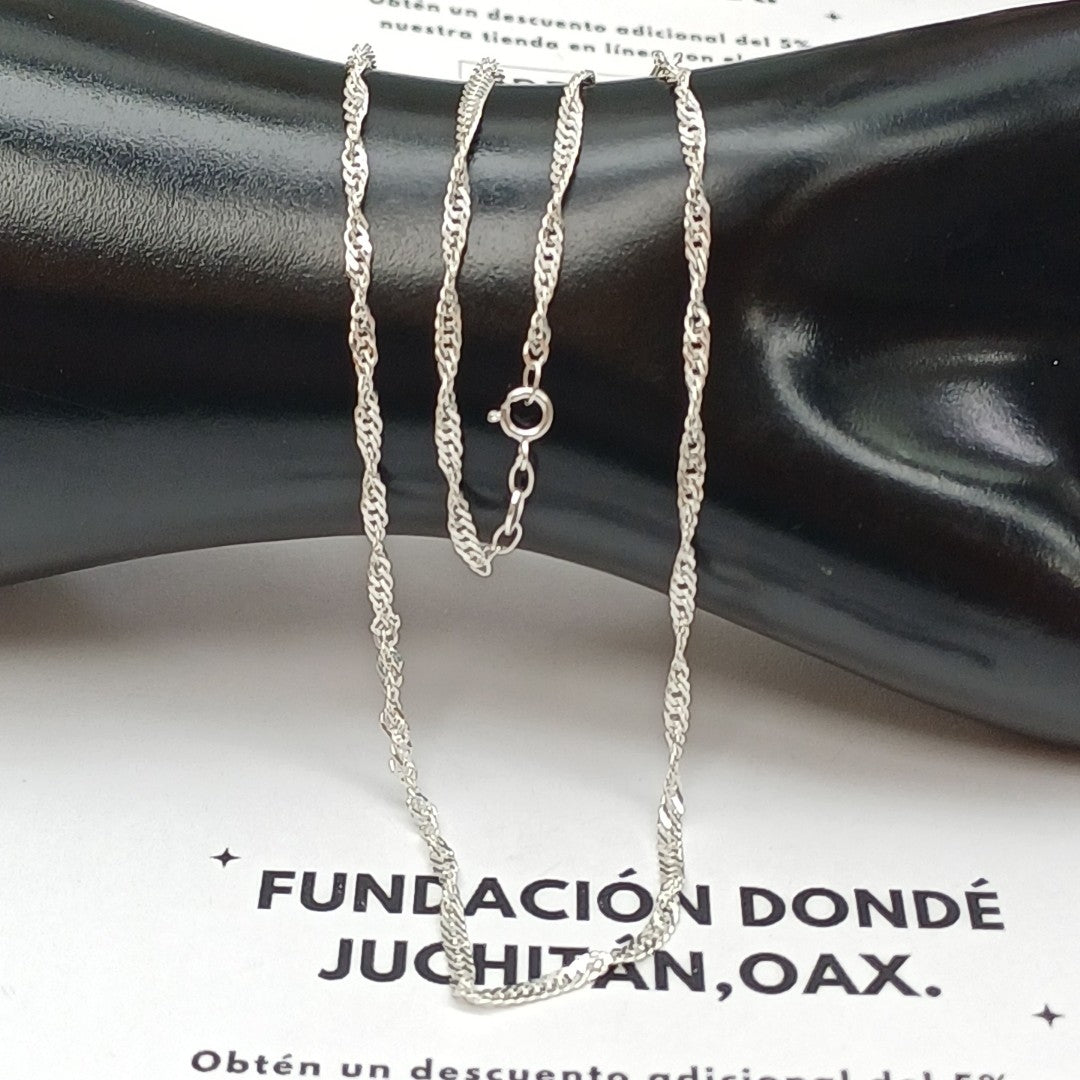 CADENA MEDIO TZL PLATA .925 55 CM 4.12 GR (NUEVO)