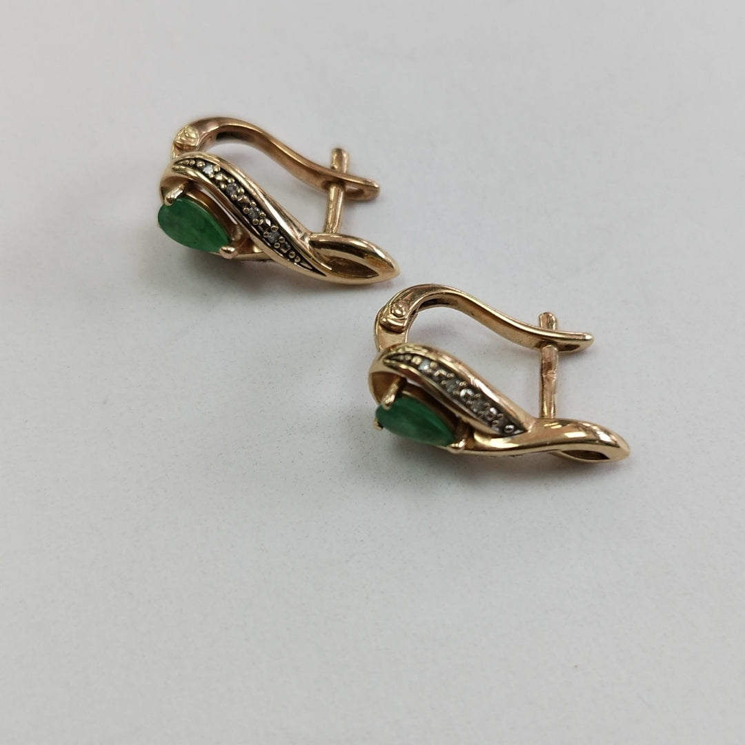 ARETES PAR ORO 14 K 3.5 GRMS (SEMINUEVO)