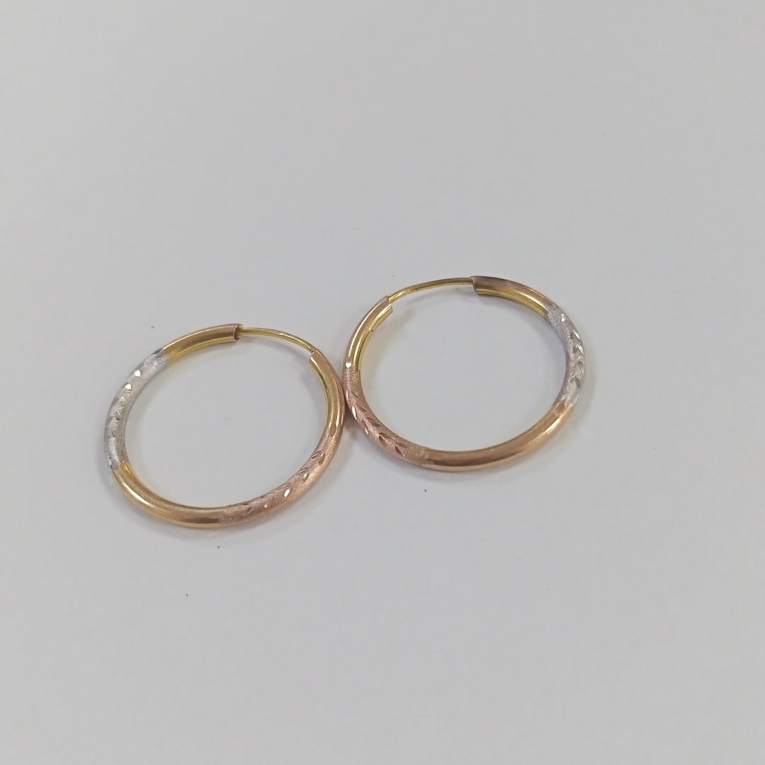 ARRACADAS PAR ORO COMBINADO 10 K 1.3 GRMS (SEMINUEVO)