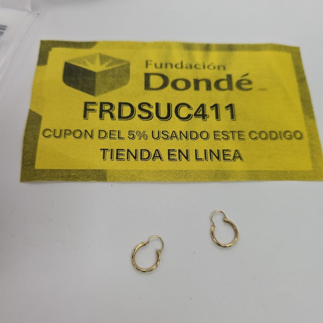 ARRACADAS PAR ORO 10 K 0,50 GRMS (SEMINUEVO)