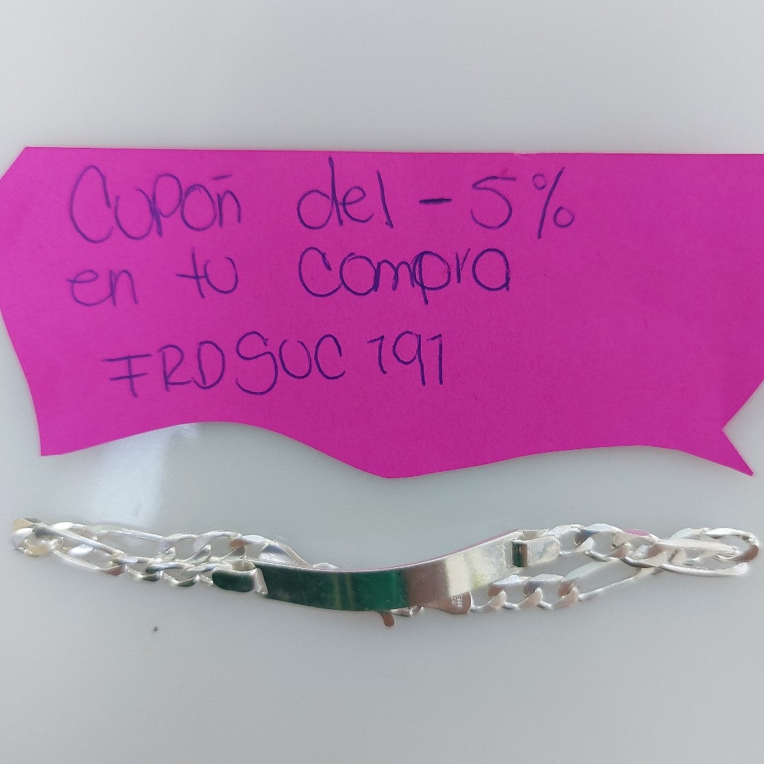 PULSERA TEJIDO ESCLAVA PLATA .925 18 CM 6.1 GR (NUEVO)