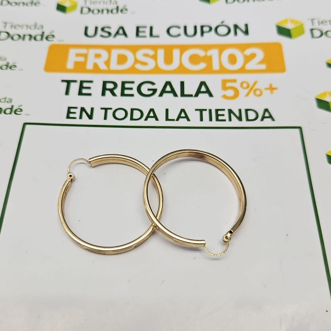 ARRACADAS PAR ORO 10 K 4.5 GRMS (SEMINUEVO)