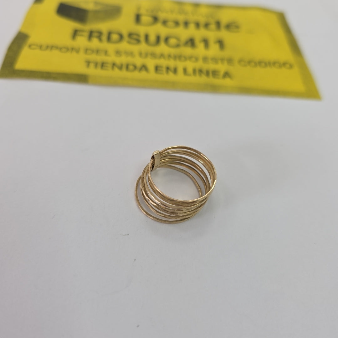 SEMANARIO DE ARGOLLAS ORO 14 K 3.2 GRMS (SEMINUEVO)