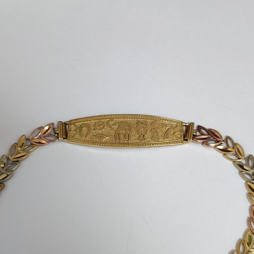 ESCLAVA ORO COMBINADO 14 K 9,20 GRMS (SEMINUEVO)