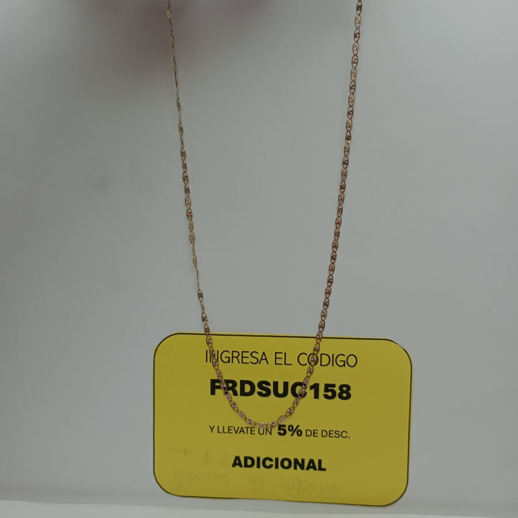 CADENA ORO 14 K 2.6 GRMS (SEMINUEVO)