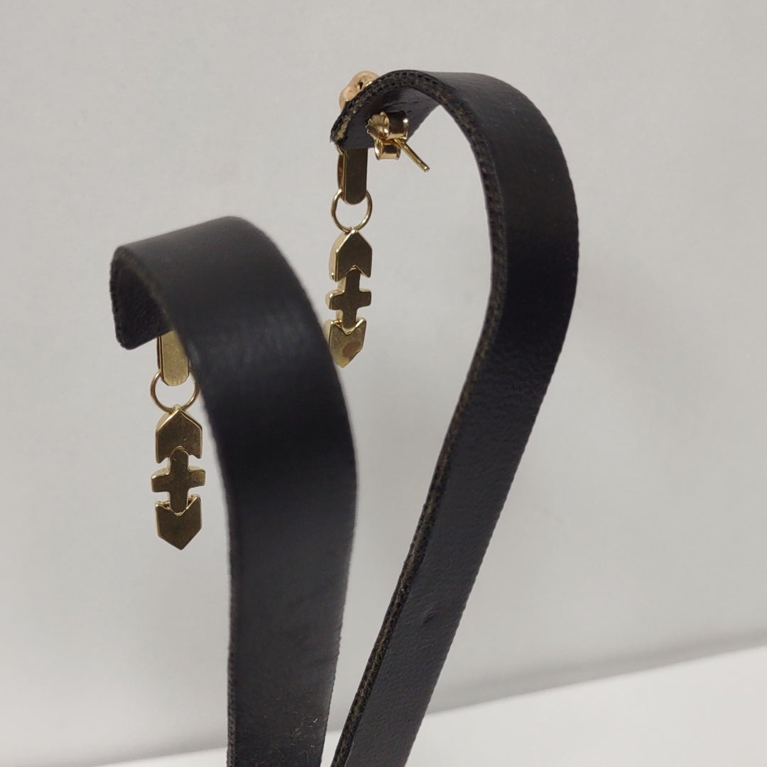 ARETES PAR ORO 14 K 2.9 GRMS (SEMINUEVO)