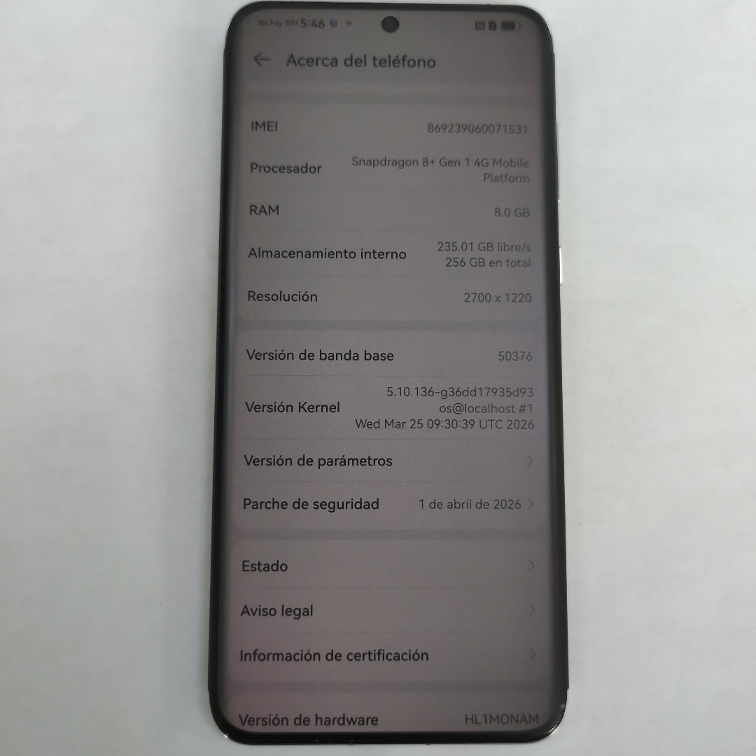 CELULAR HUAWEI P60 PRO MNA-LX9 (2023) 256 GB 8 GB RAM (SEMINUEVO)