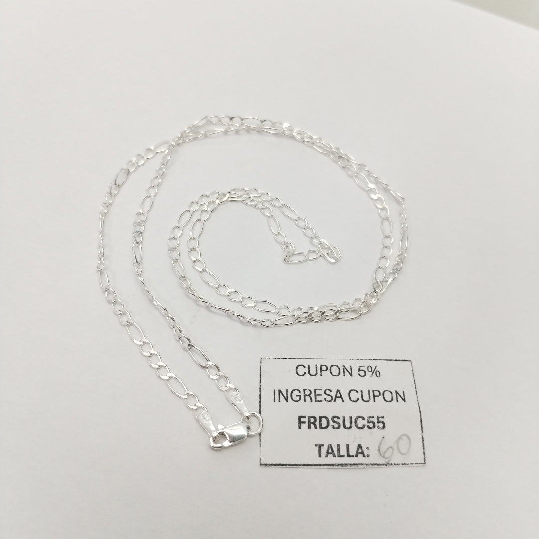 CADENA 3X1 PLATA .925 60 CM 4.72 GR (NUEVO)