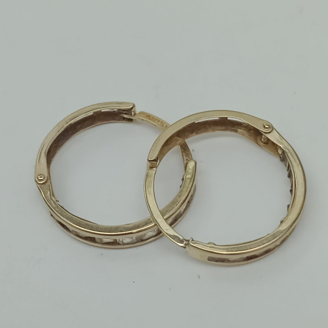 ARRACADAS PAR ORO 10 K 1.6 GRMS (SEMINUEVO)