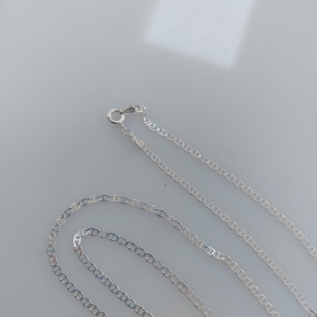 CADENA TEJIDO GUCHI PLATA .925 60 CM 3.7 GR (NUEVO)