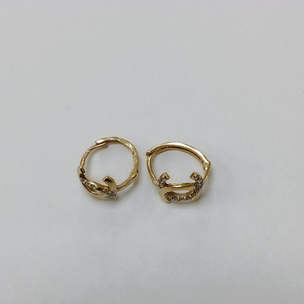 ARETES PAR ORO 14 K 1.4 GRMS (SEMINUEVO)