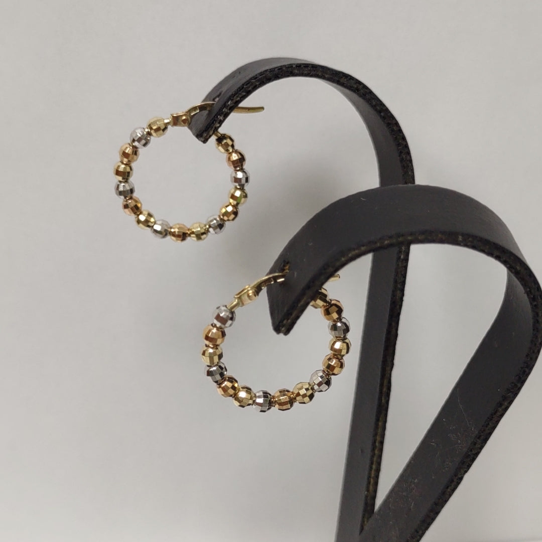 ARRACADAS PAR ORO 14 K 3.5 GRMS (SEMINUEVO)