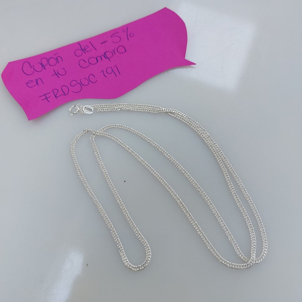 CADENA BARBADA PLATA .925 60 CM 4.82 GR (NUEVO)