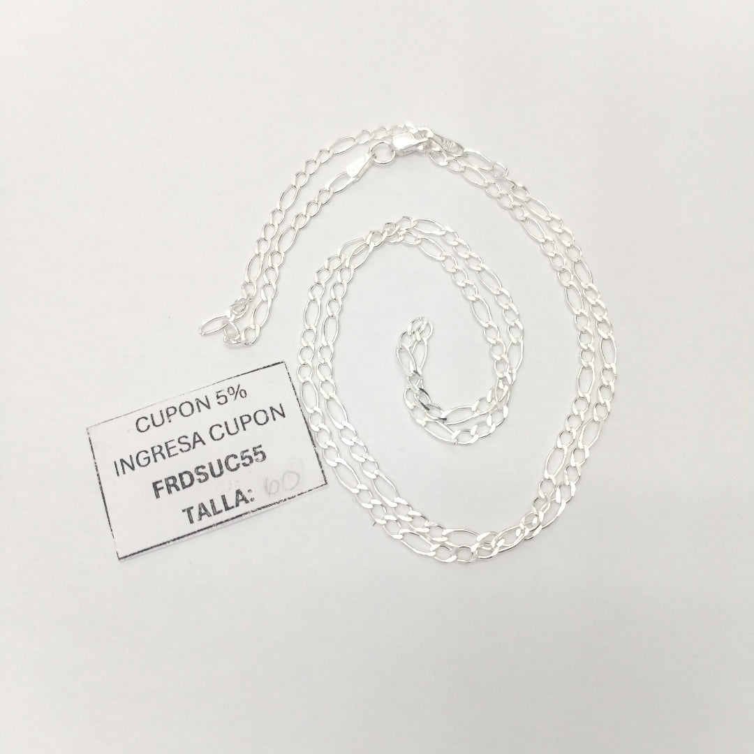 CADENA 3X1 PLATA .925 60 CM 4.72 GR (NUEVO)