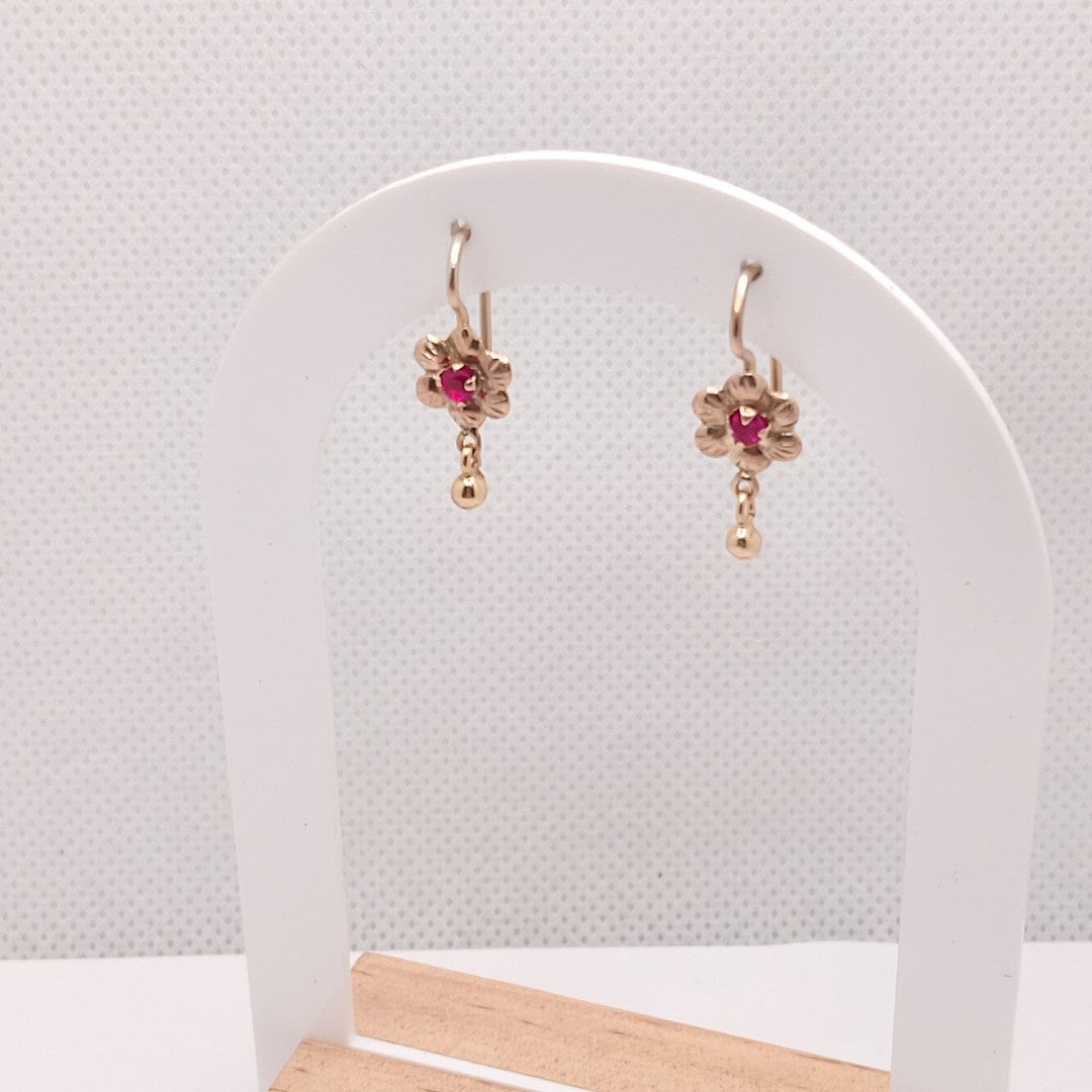 ARETES PAR ORO 8 K 1,20 GRMS (SEMINUEVO)