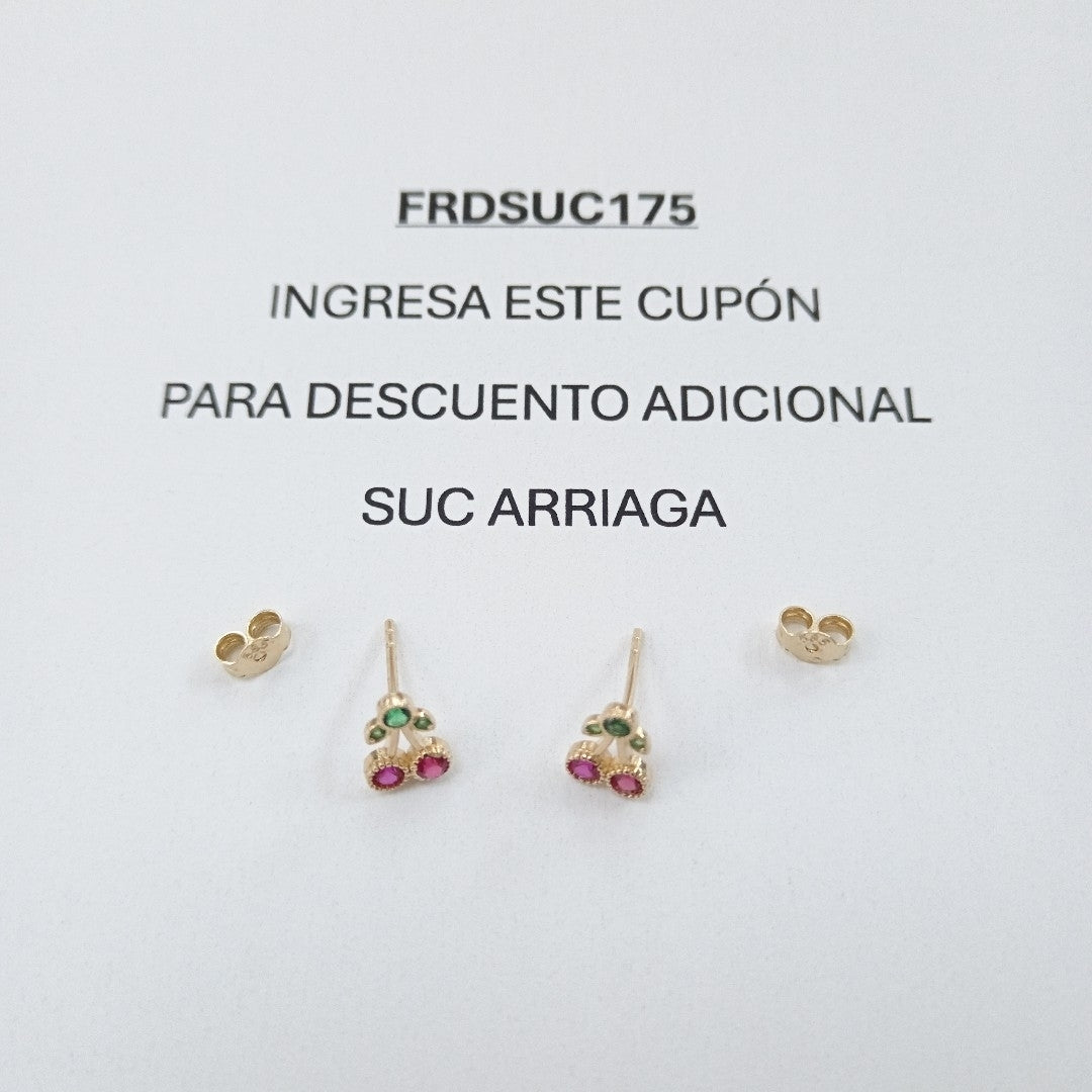 BROQUELES ORO 14K 1.1 (NUEVO)