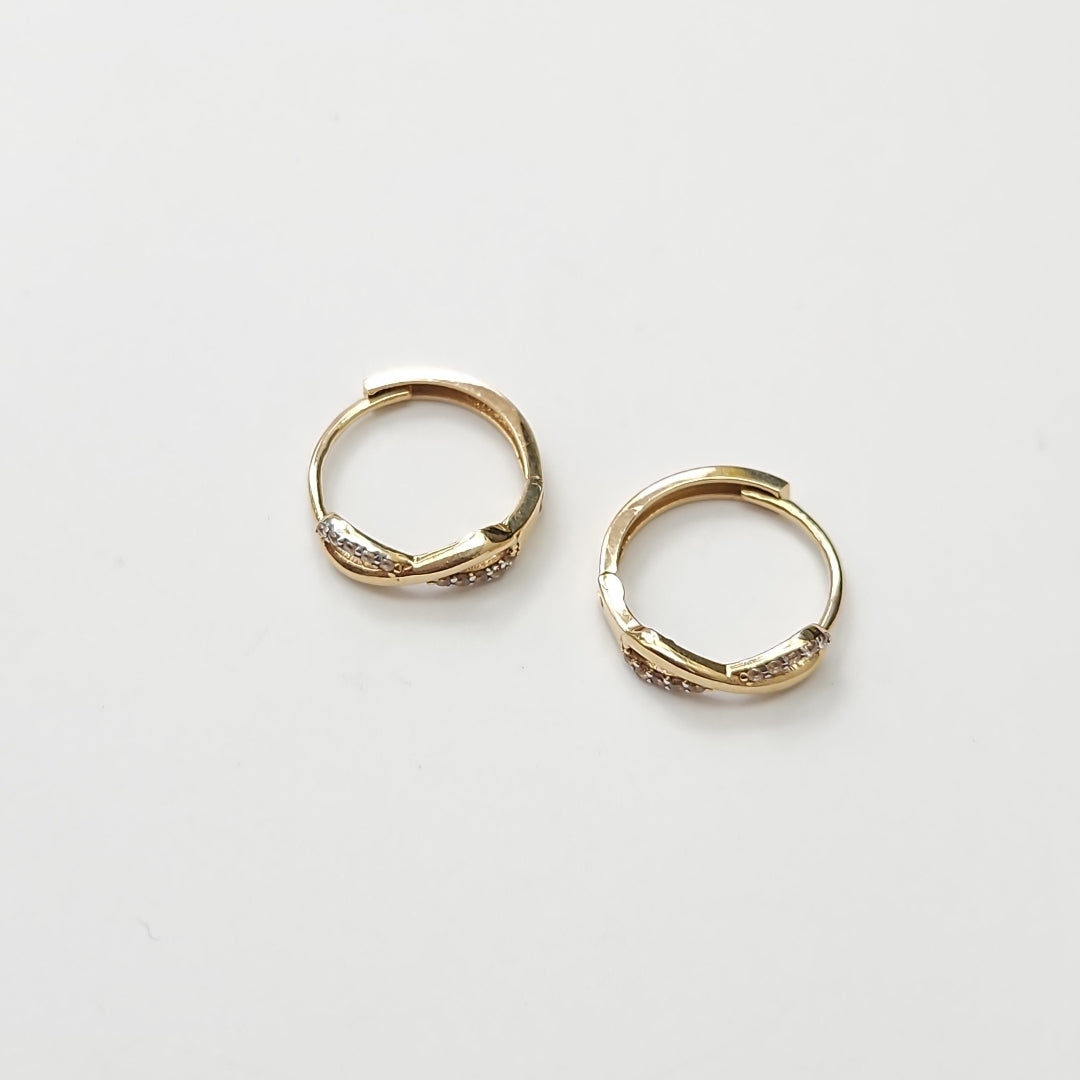 ARRACADAS PAR ORO 14 K 2.1 GRMS (SEMINUEVO)