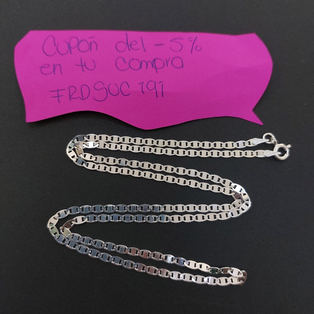 CADENA GUCHI PLATA .925 55 CM 5.12 GR (NUEVO)