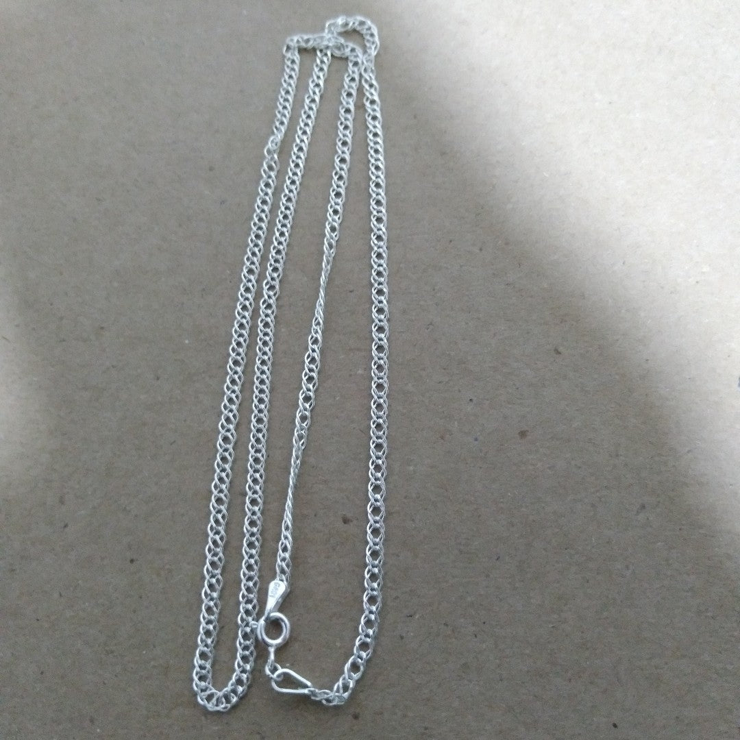 CADENA DOBLE ESLABON PLATA .925 50 CM 3.83 GR (NUEVO)