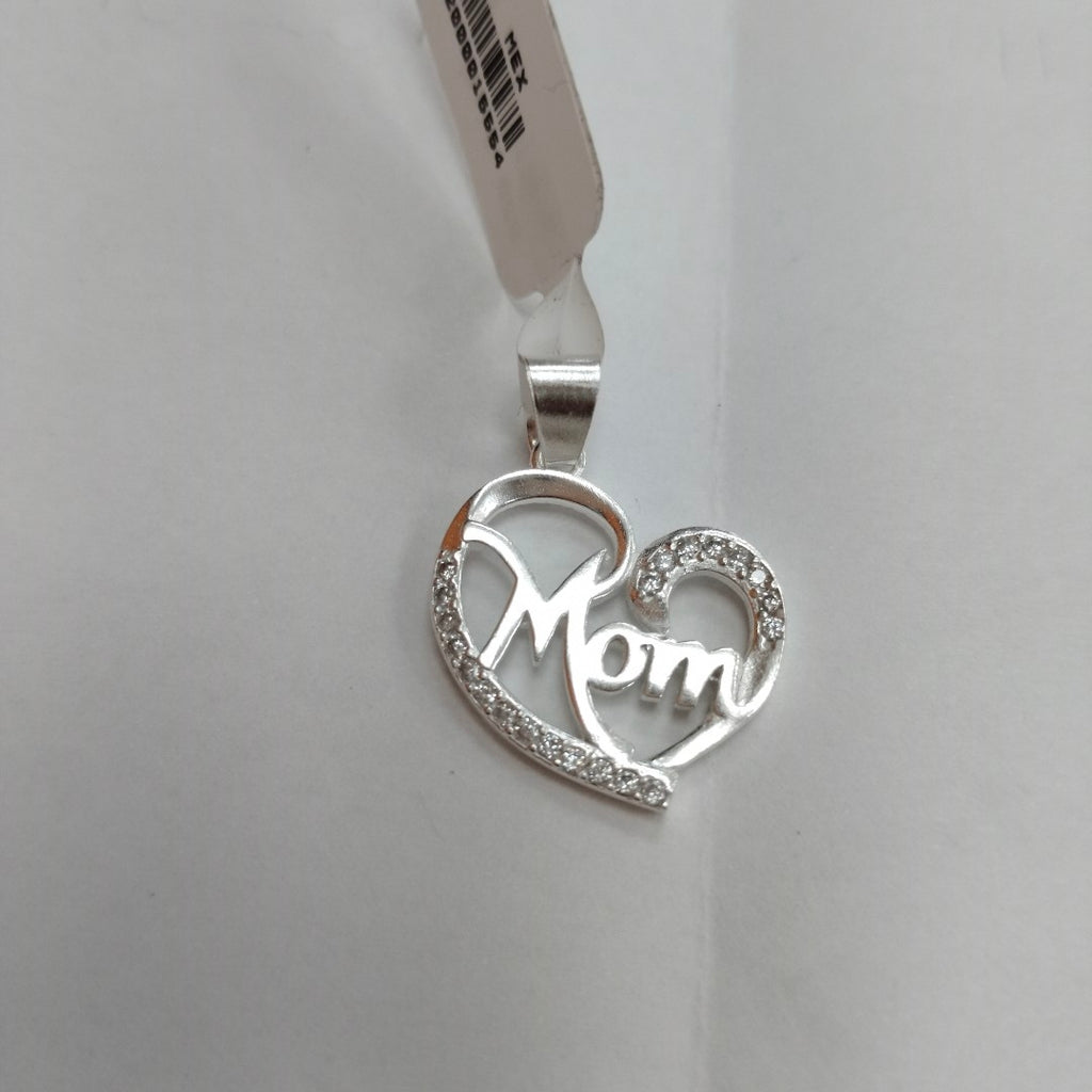 DIJE CORAZON C/CIRCONIAS PLATA .925 3.1 GR (NUEVO)