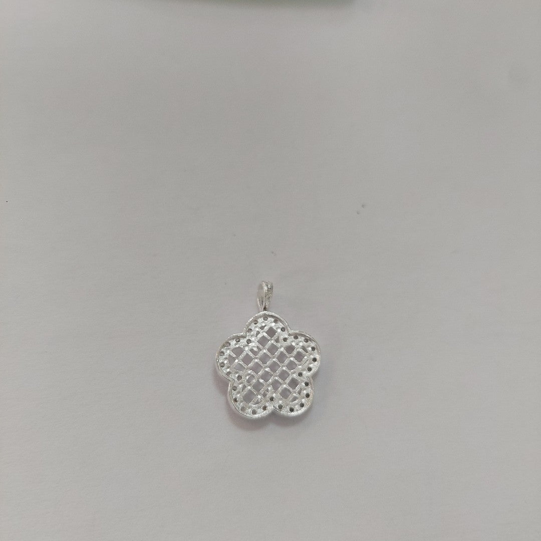 DIJE FLOR CON CIRCONIAS PLATA .925 1.8 GR (NUEVO)
