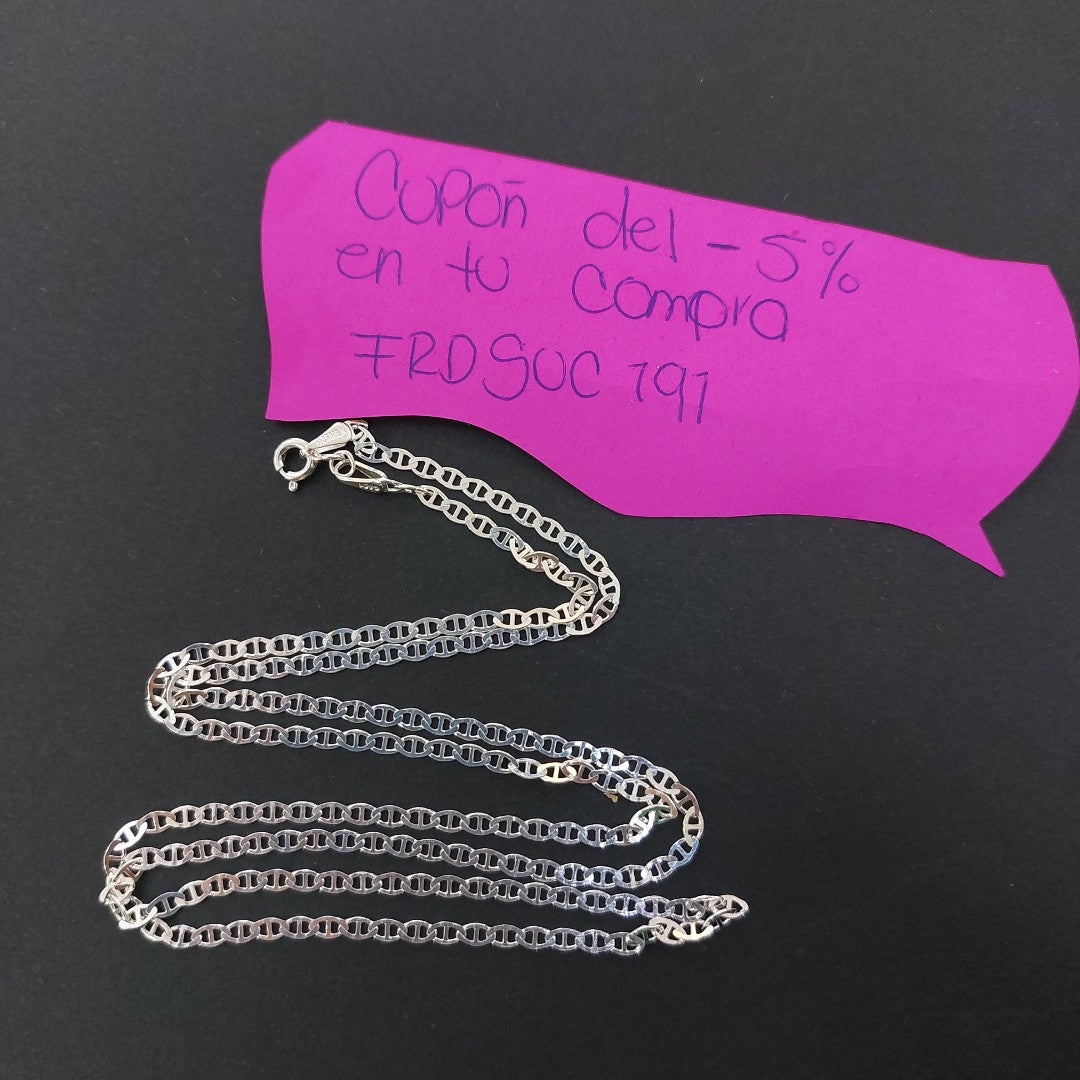 CADENA GUCHI PLATA .925 60 CM 3.63 GR (NUEVO)