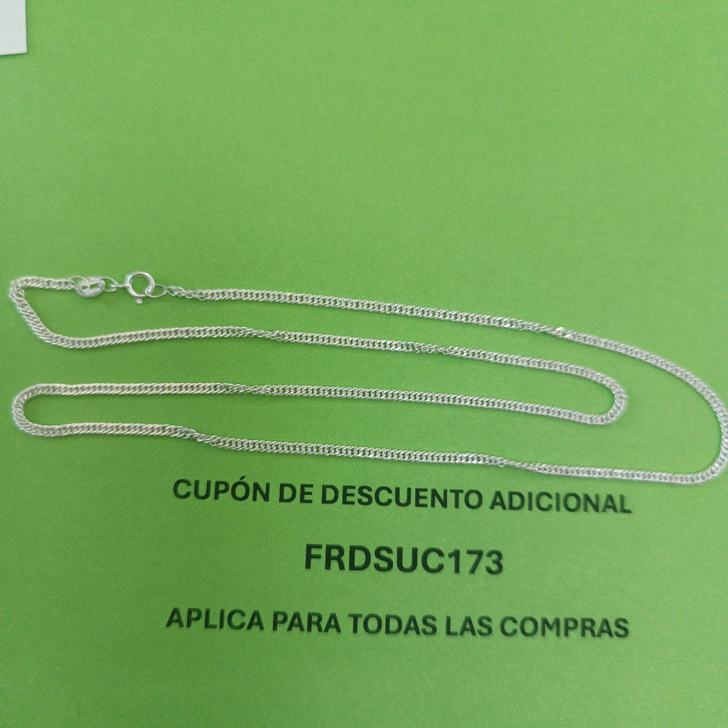 CADENA BARBADA PLATA .925 50 CM 4.12 GR (NUEVO)