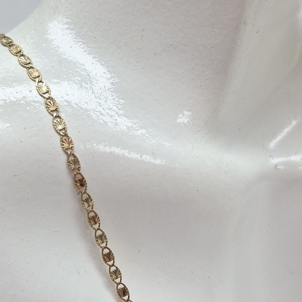 CADENA ORO COMBINADO 10 K 1.4 GRMS (SEMINUEVO)