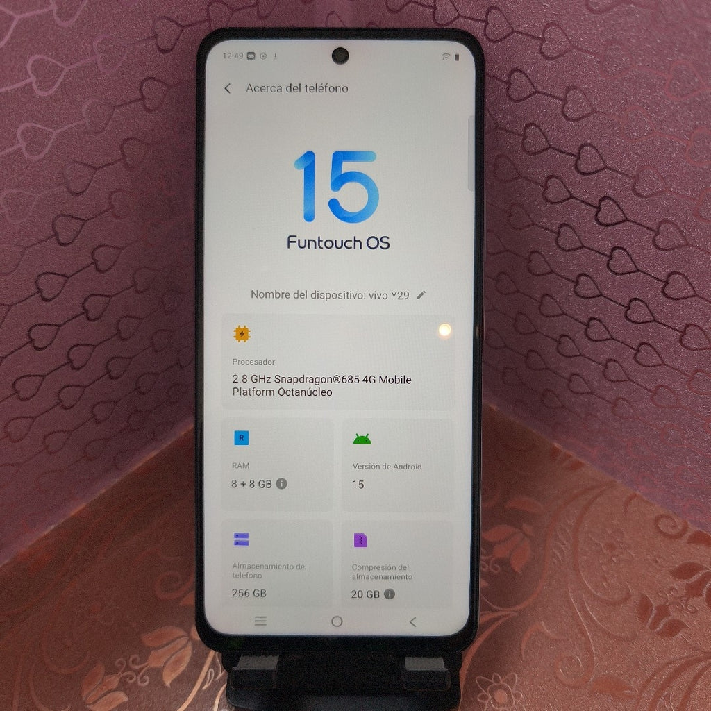 CELULAR VIVO Y29 V2434 (2025) 256 GB 8 GB RAM (SEMINUEVO)