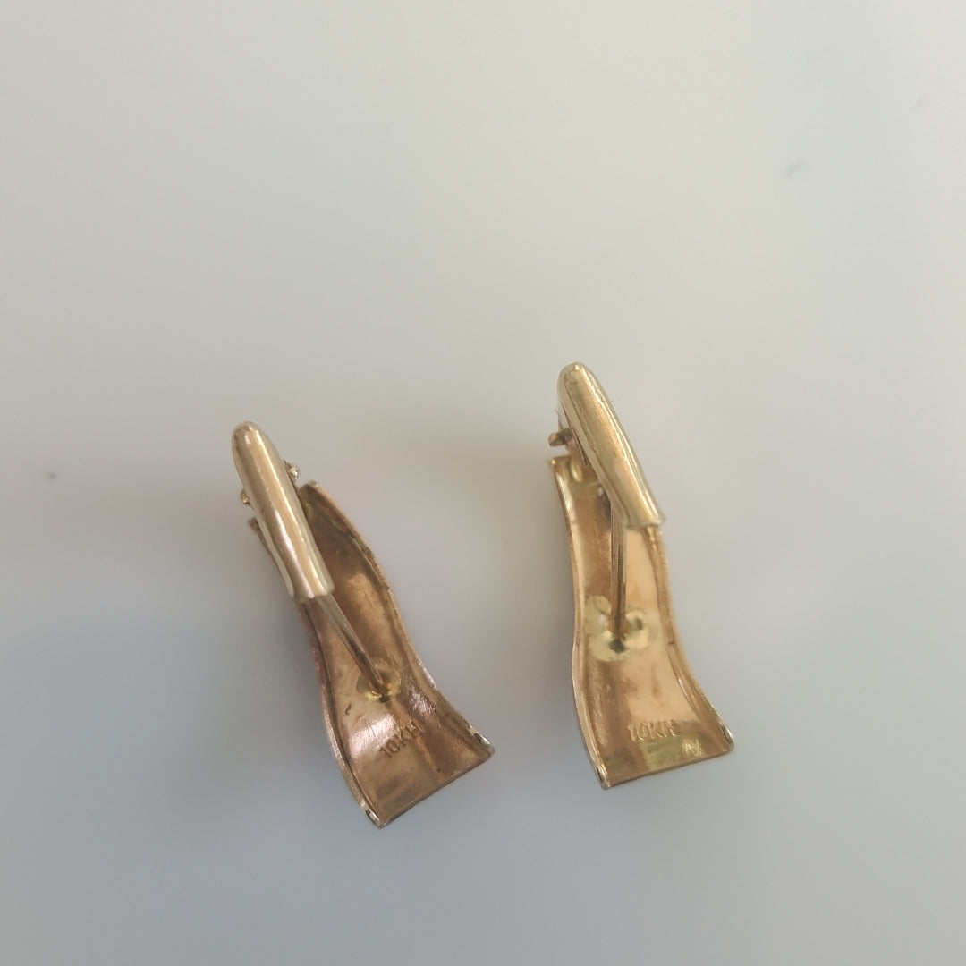 ARETES PAR ORO,RODIADO 10 K 1,60 GRMS (SEMINUEVO)
