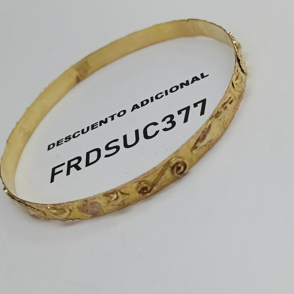 PULSERA RIGIDA ORO 10 K 7,80 GRMS (SEMINUEVO)