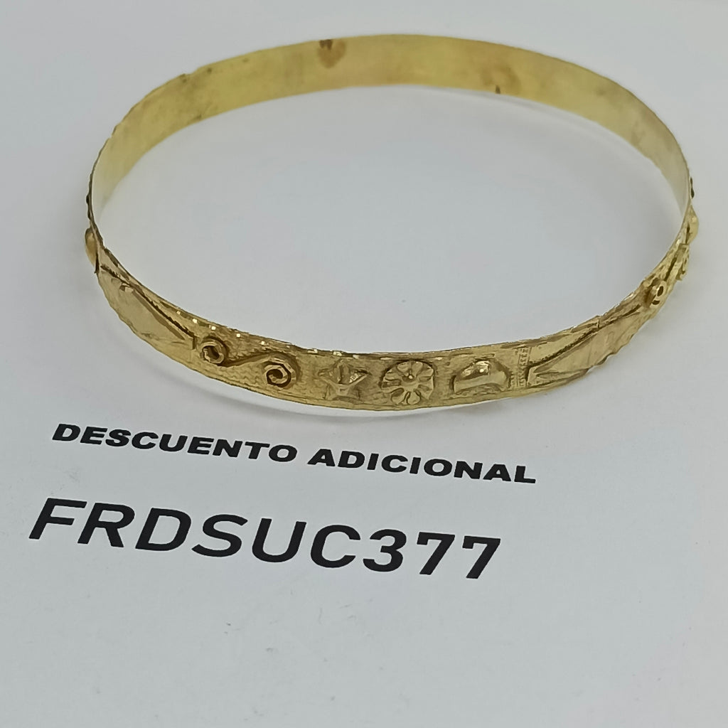 PULSERA RIGIDA ORO 10 K 8,00 GRMS (SEMINUEVO)