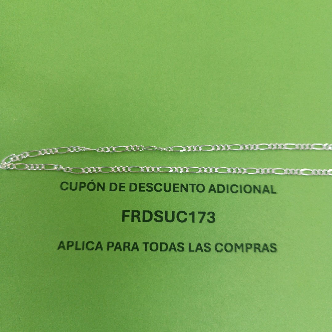 CADENA 3X1 PLATA .925 60 CM 5.22 GR (NUEVO)