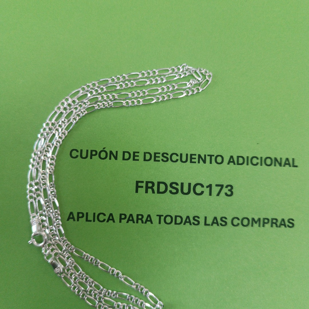 CADENA 3X1 PLATA .925 60 CM 5.22 GR (NUEVO)