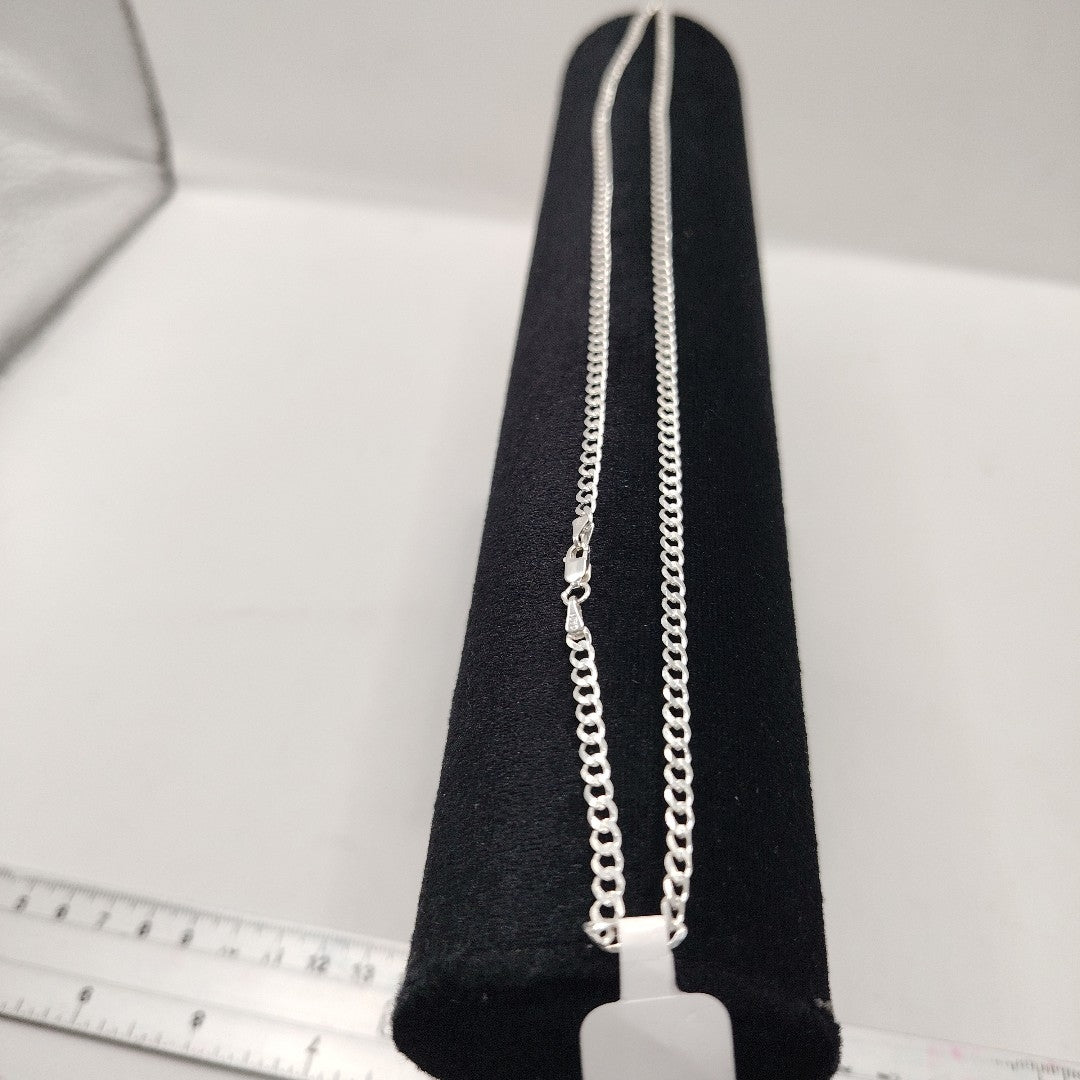 CADENA BARBADA PLATA .925 50 CM 7.92 GR (NUEVO)