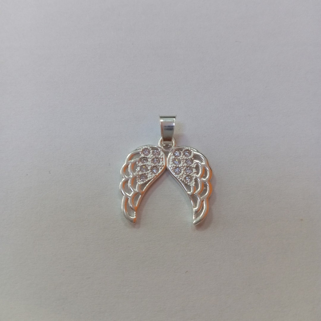 DIJE ALAS C/CIRCONIAS PLATA .925 2.3 GR (NUEVO)