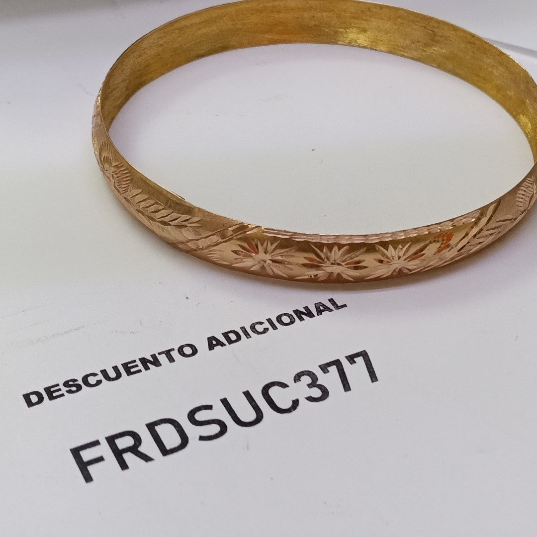 PULSERA RIGIDA ORO 10 K 8.4 GRMS (SEMINUEVO)